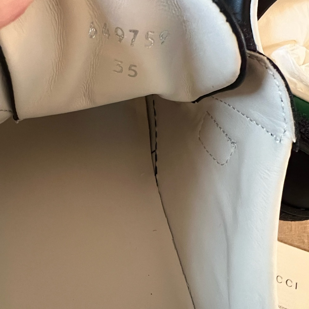 New Gucci GG Black leather Sneakers - Picture 8 of 9